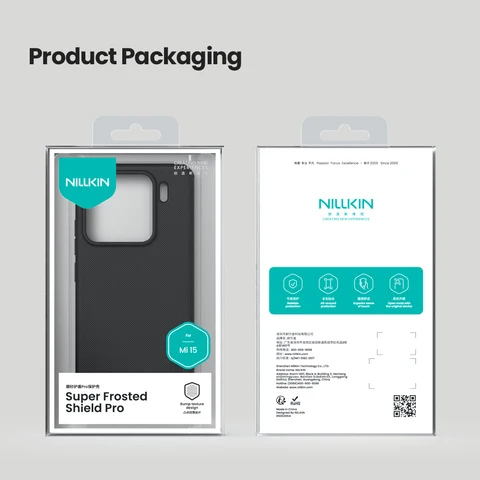 Магнитный чехол Nillkin для телефона Xiaomi 15 Pro/15, супер матовый щит, матовый ТПУ + ПК, противоударный, с защитой от отпечатков пальцев, матовая задняя крышка