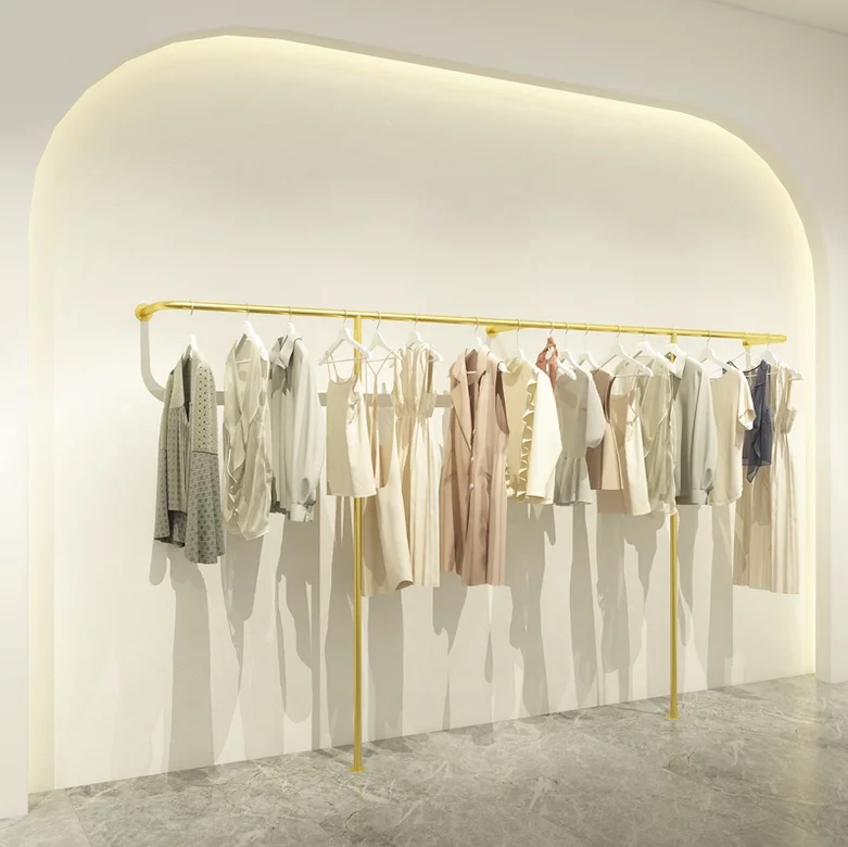 Витрина для магазина одежды напольная настенная вешалка женской и детской