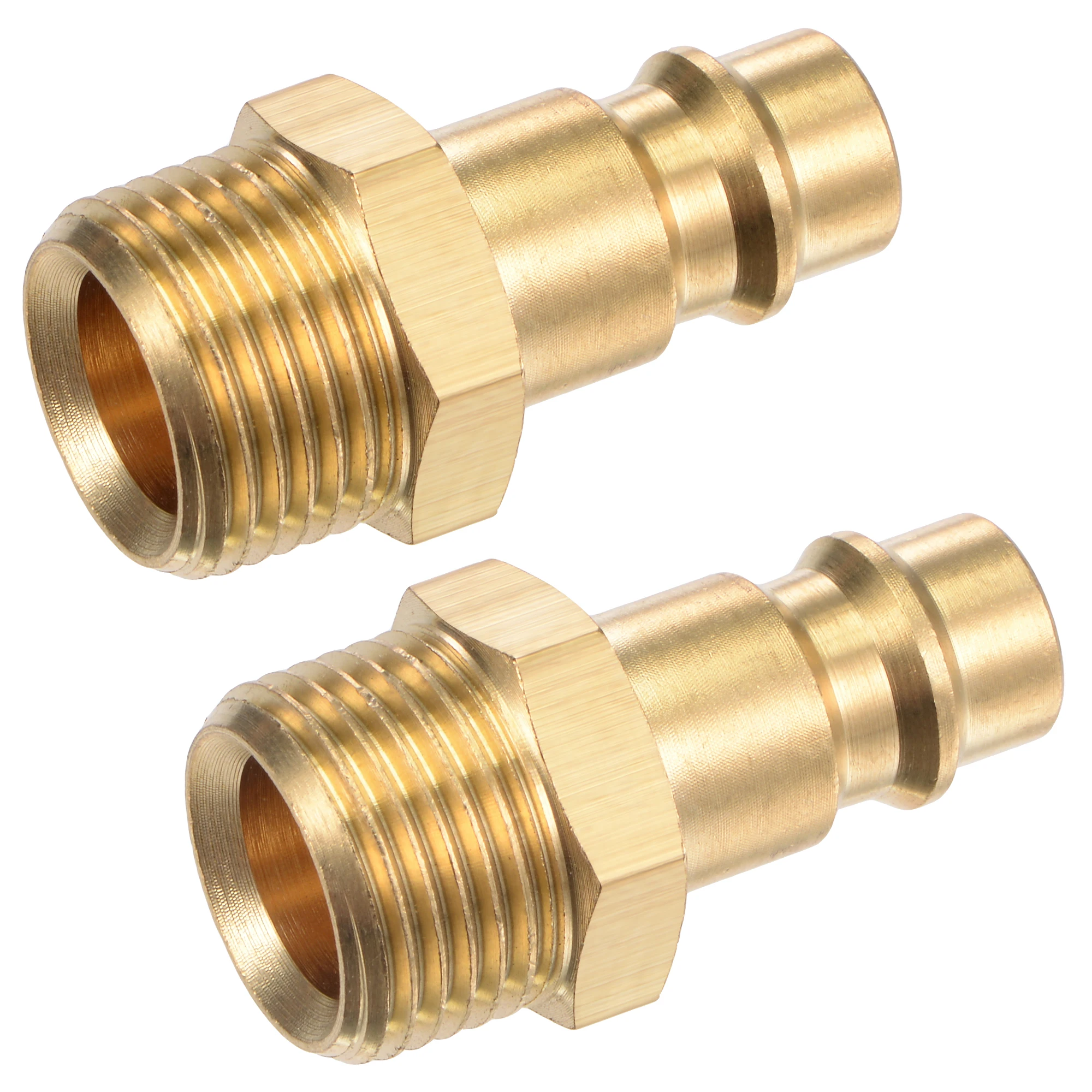 

Uxcell Brass Barbed Fitting 3/8NPT Male Thread to 12mm OD Hex Pipe Connector Adapter 2 Pcs