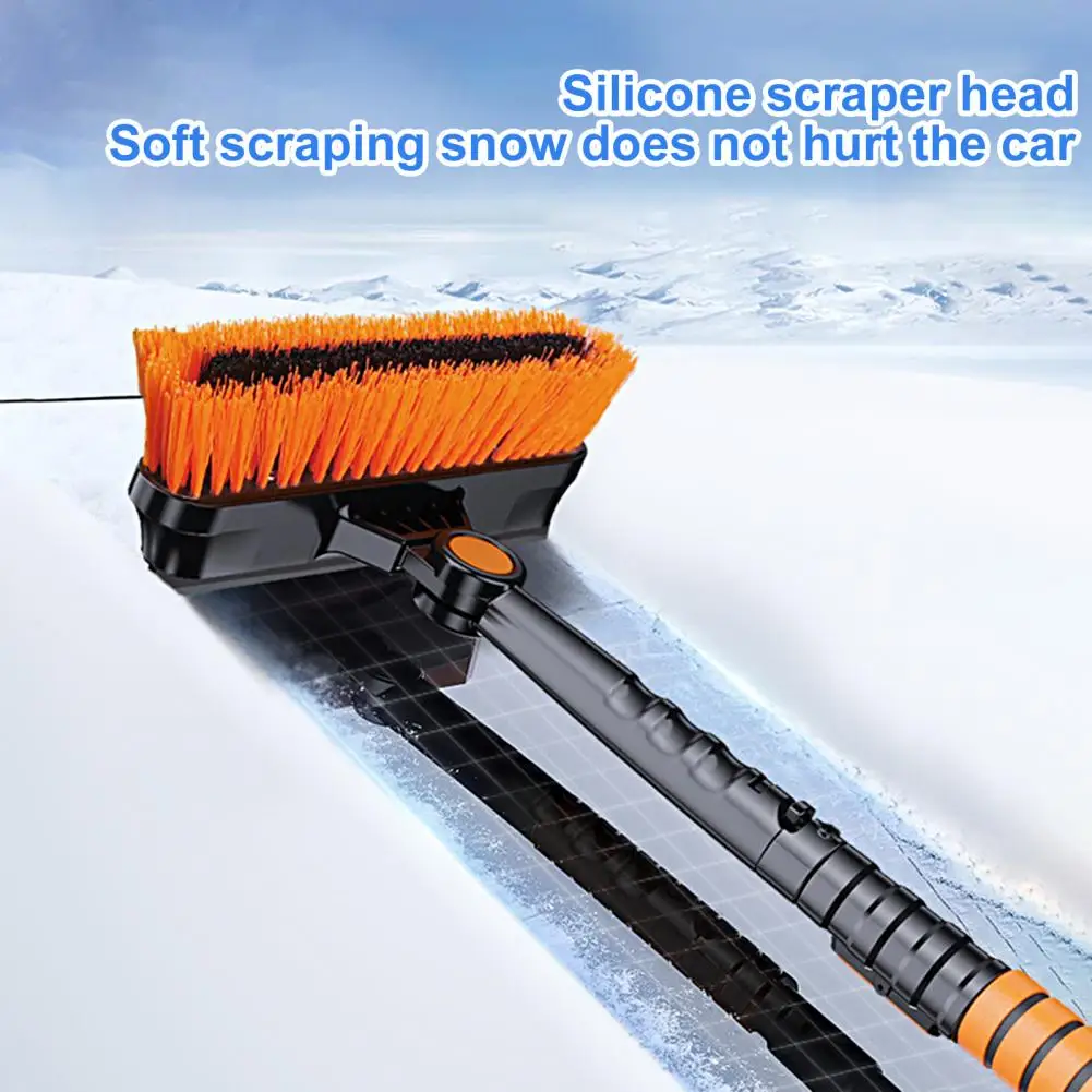 

1Pc 3-in-1 Extendable Telescopic Car Deicing Snow Defrosting Cleaning Tools Snow Shovel Brush Car Windscreen Brush Car Supply