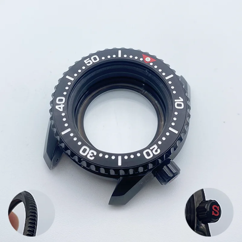 Мод SPB185 SPB187 часы для дайвинга задняя крышка Seiko NH35 NH36 4R 7S чехлы