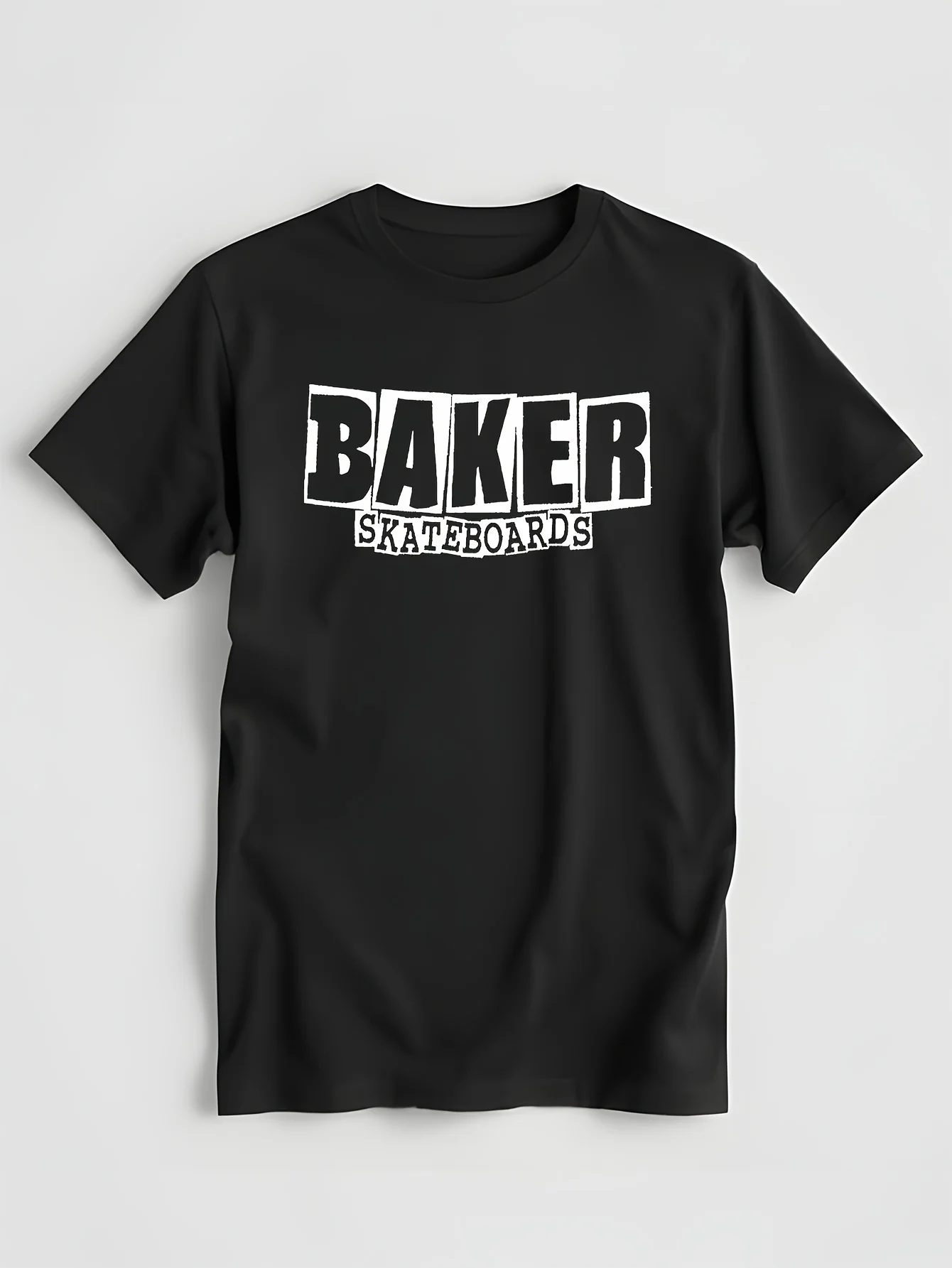 Новая черная мужская футболка с коротким рукавом и логотипом Baker Skateboards мужские