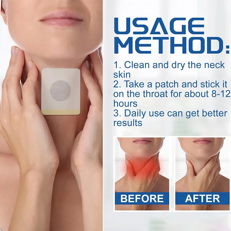 16 шт. лечение боли в горле фарингит травяной пластырь облегчение холодной астмы