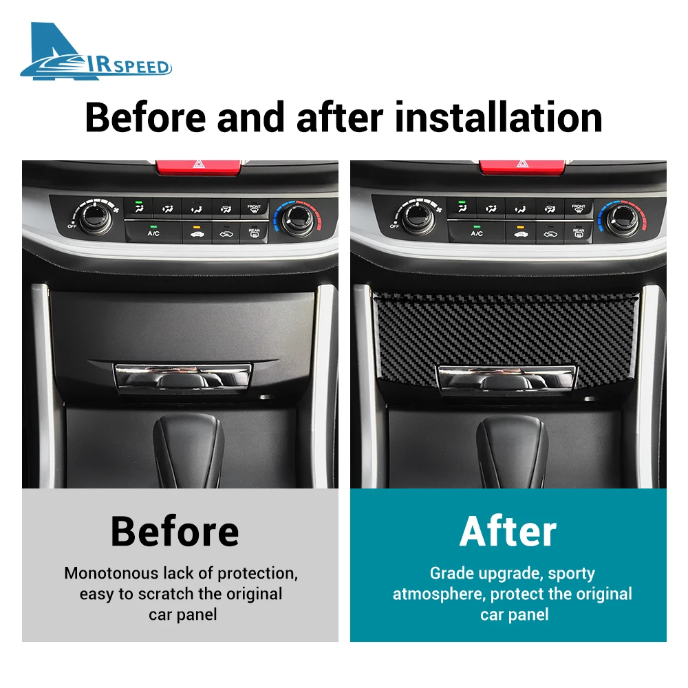 Настоящая мягкая наклейка из углеродного волокна для Honda Accord 2013 2014 2015 2016 LHD