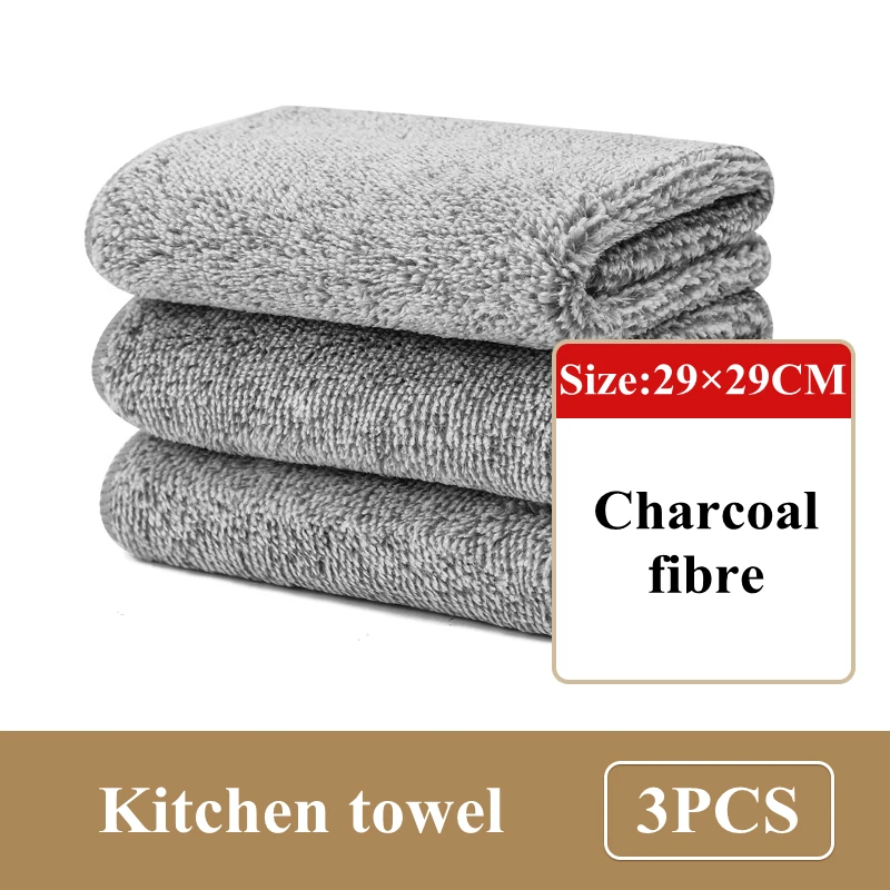 Микрофибровая кухонная салфетка Bear Family серая