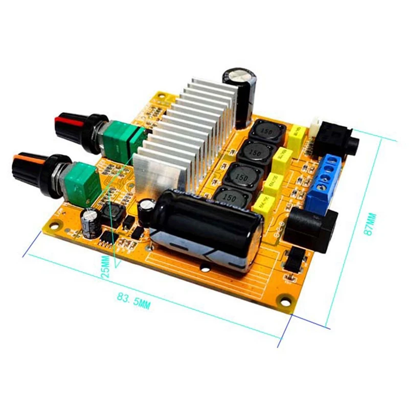 TPA3116 Усилитель Bluetooth 5.0 Двухсторонний внешний интерфейс аудиовхода обработка