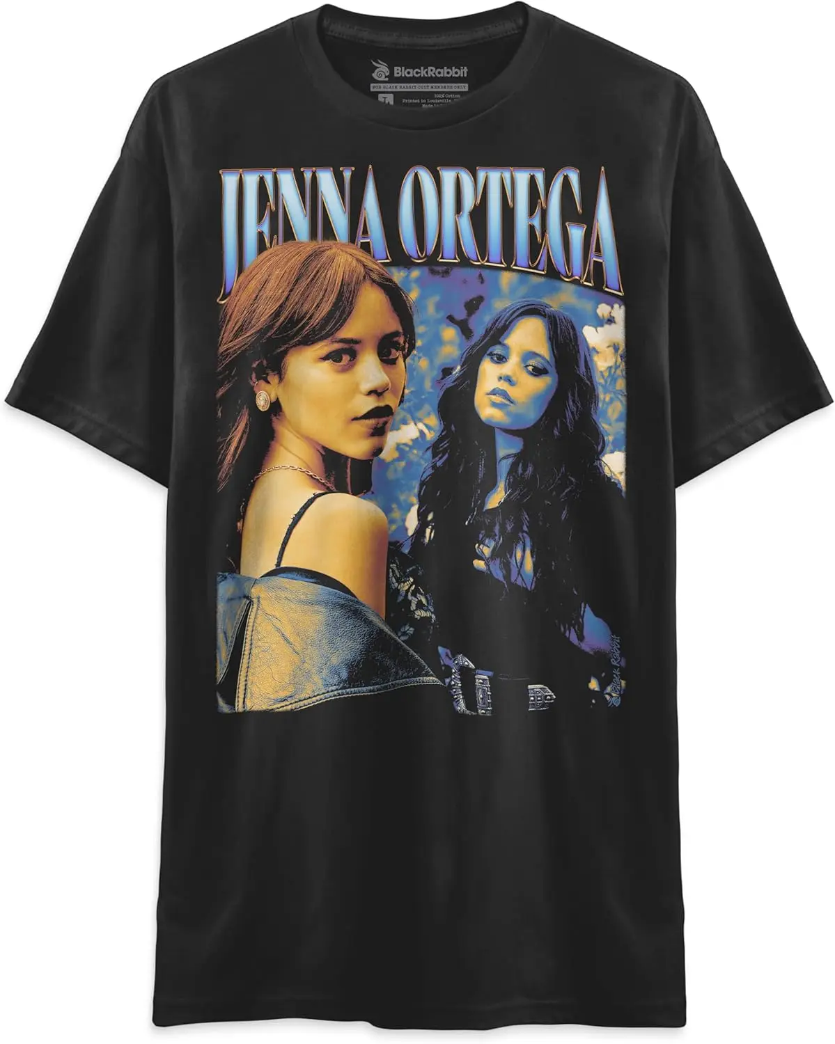 Классическая Ретро футболка Jenna Ortega в стиле унисекс
