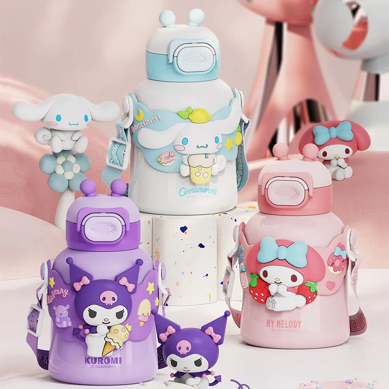 

Kawaii Sanrio Anime Hello Kitty Thermos Kuromi Cute Cartoon Cinnamoroll Simplicity My Melody Fashions Pochacco Holiday Gifts
