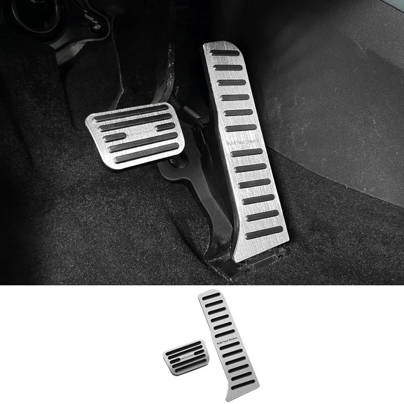 

Для BYD уплотнение левый руль из алюминиевого сплава, автомобильные педали, накладки, противоскользящие накладки на педаль акселерации топливного тормоза, аксессуары