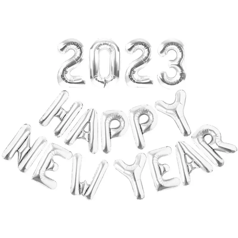 

2023 Happy New Year Balloons Gold Foil Number Balloons New Year Eve Party Decoration Photo Backdrop Celebration Decor Home Party