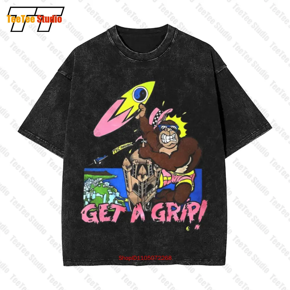 Фото T C Town And Country Surf Designs Get A Grip 2-сторонняя винтажная футболка большого размера EYY5 №1