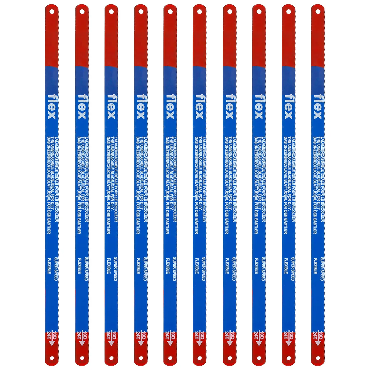 10PCS Hacksaw Blade Set 300mm M35 Steel Hand Saw Blades 14T/18T/24T Bi-Metal Blades For Meat Wood Cutting Disc Woodworking Tool