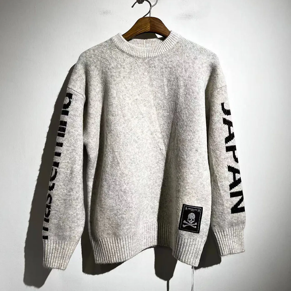 

22AW Mastermind Skull Logo Print Thickening Warm Pullover Sweaters Vintage Y2k Sweaters Jumpers Men Clothing Women Clothes