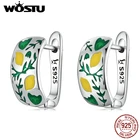 Женские серьги-гвоздики в виде лимона, из серебра 925 пробы