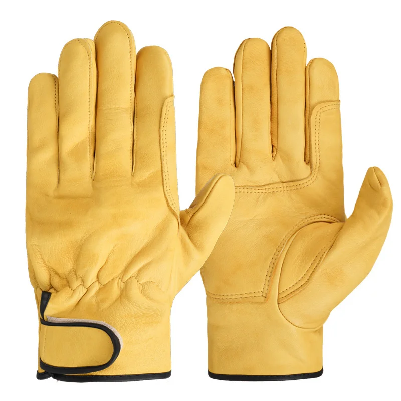 

1 пара, защитные рабочие перчатки, рабочие перчатки, перчатки для садоводства, рабочие перчатки для механиков, износостойкие перчатки из овчины