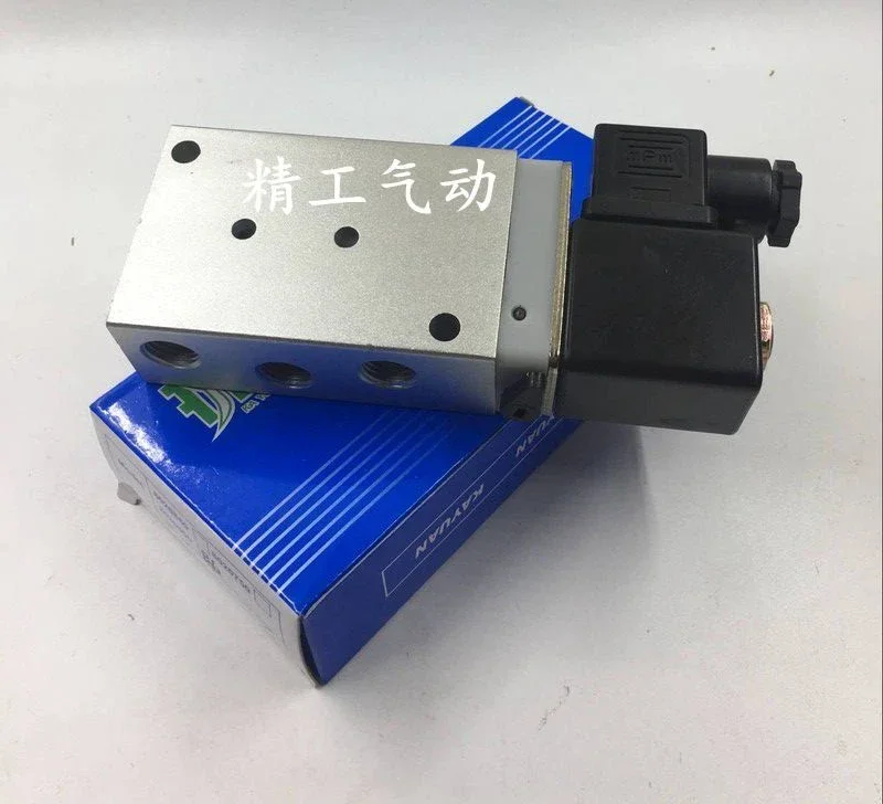 Пневматический двухпозиционный пятипозиционный электромагнитный клапан