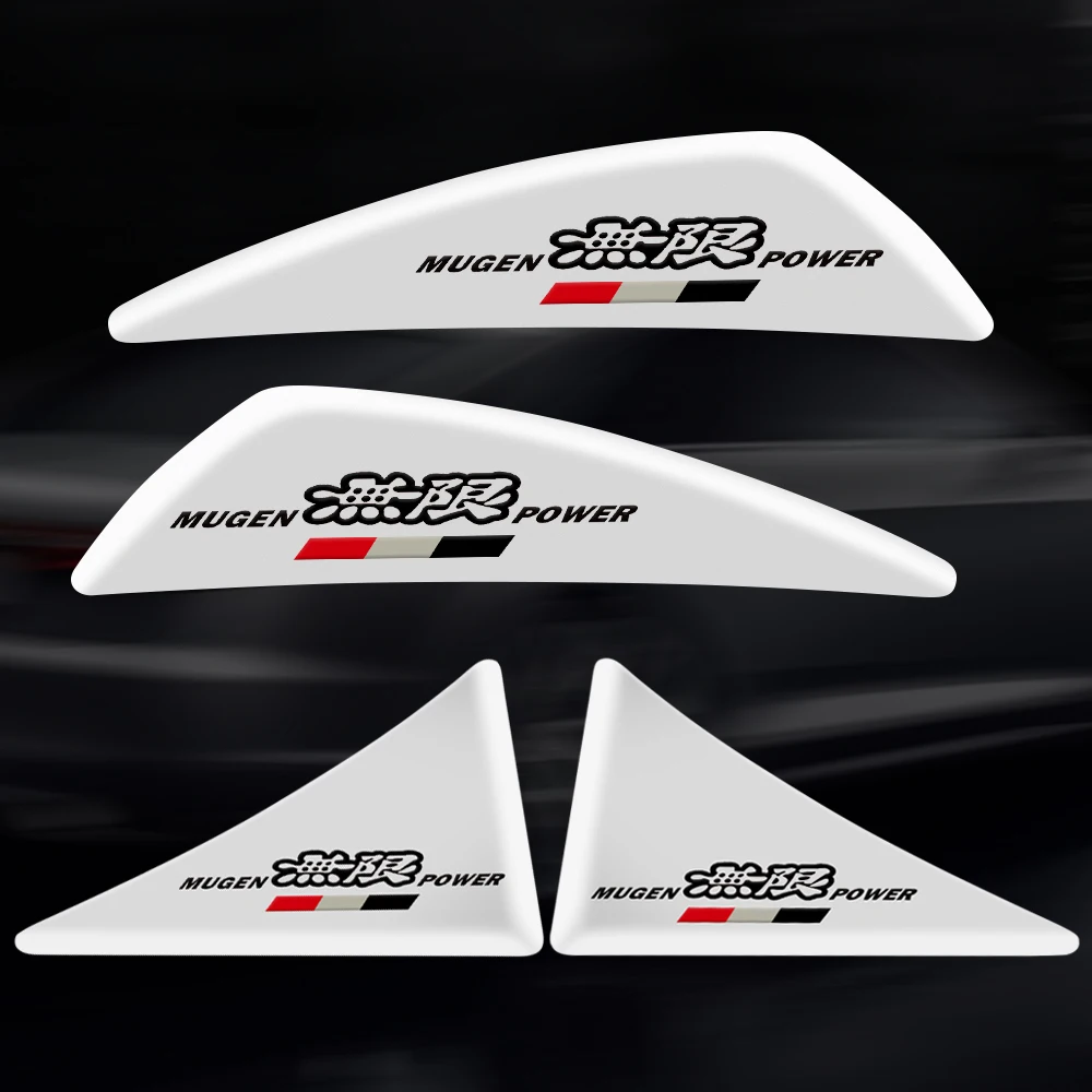 

Mugen Мощный Автомобильный Дверной Уголок Защита от столкновений наклейка против столкновения царапин силиконовый резиновый логотип для Honda ZR-V Civic CRV