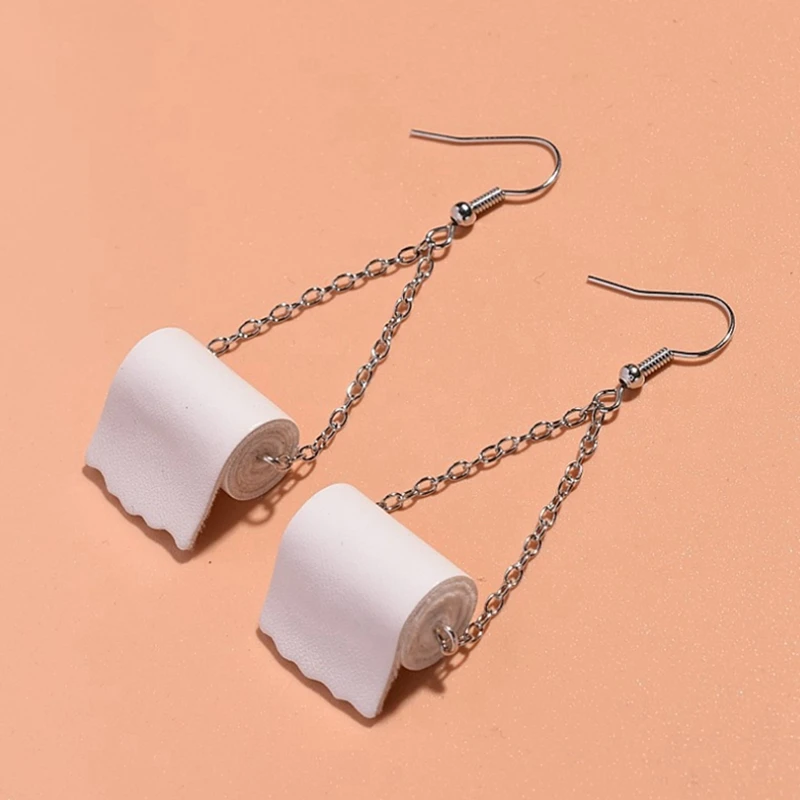 7 пар сережек из туалетной бумаги аксессуаров