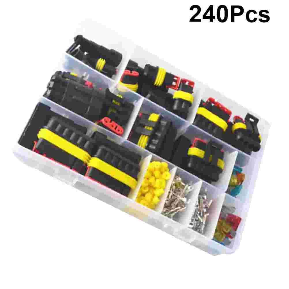 

240Pcs Harness Plug Harness Plug Hole Connectors Car Connector for Truck