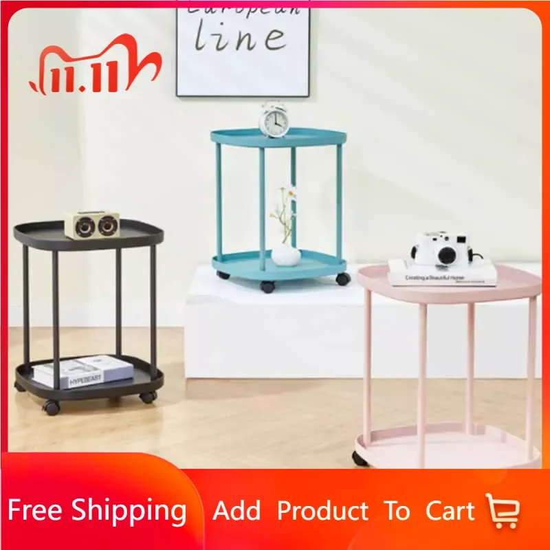 

Wheels Living Room Coffee Tables Tray Metal Simple Minimalist Coffee Table Cute Standing Basse De Salon Entrance Hall Furniture