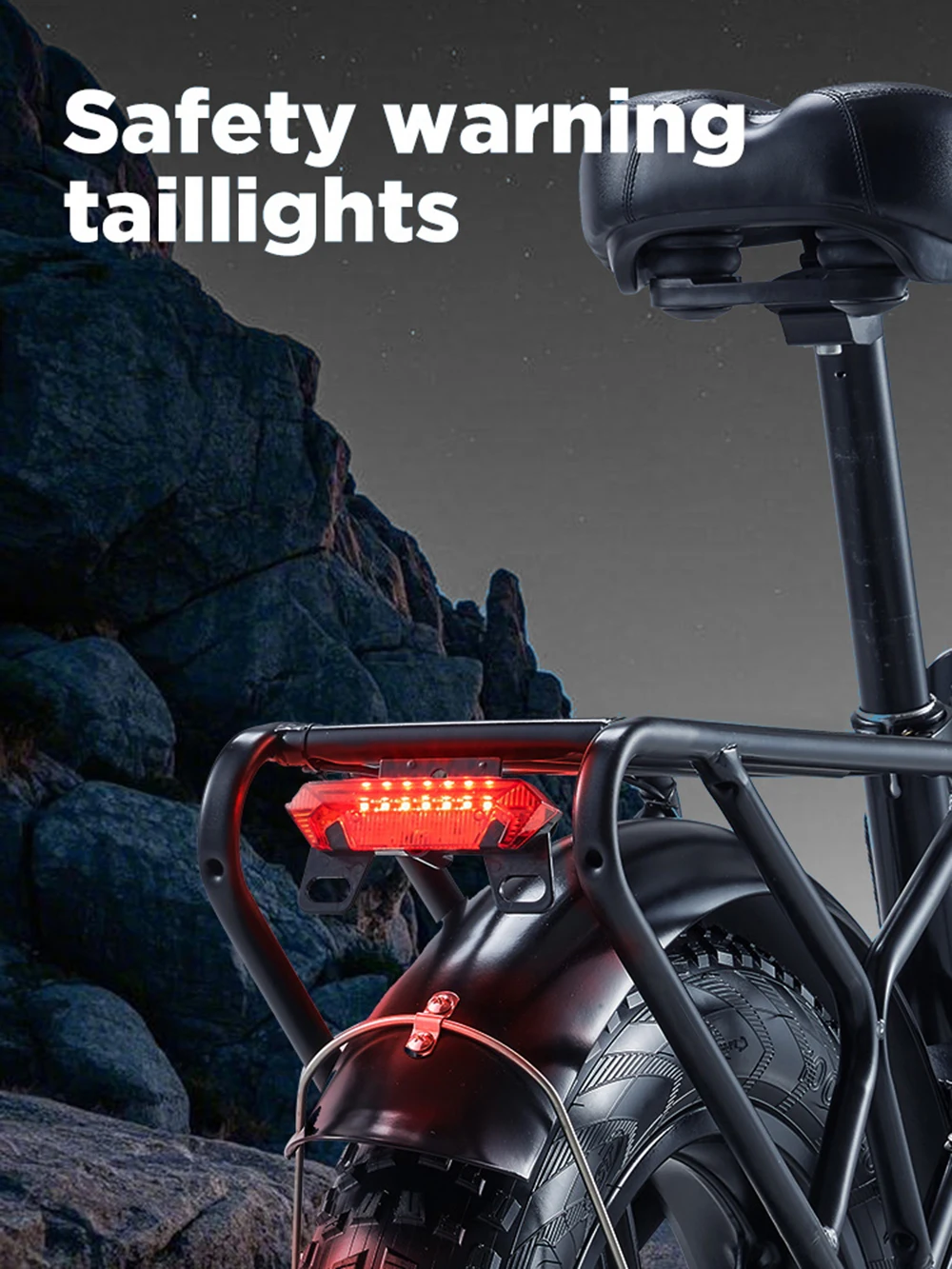 Фото Электровелосипед RANDRIDE YX80MM-2 2000W с аккумулятором 48V 20Ah, внедорожными шинами 26x4 дюйма, горный электровелосипед - склад в РФ №4