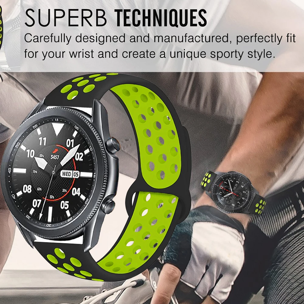 

Silicone Straps For Huami Amazfit Bip Huawei Watch Gt 2 42mm Wrist Band For Samsung Galaxy Watch Active2 40mm 44mm Watchbands