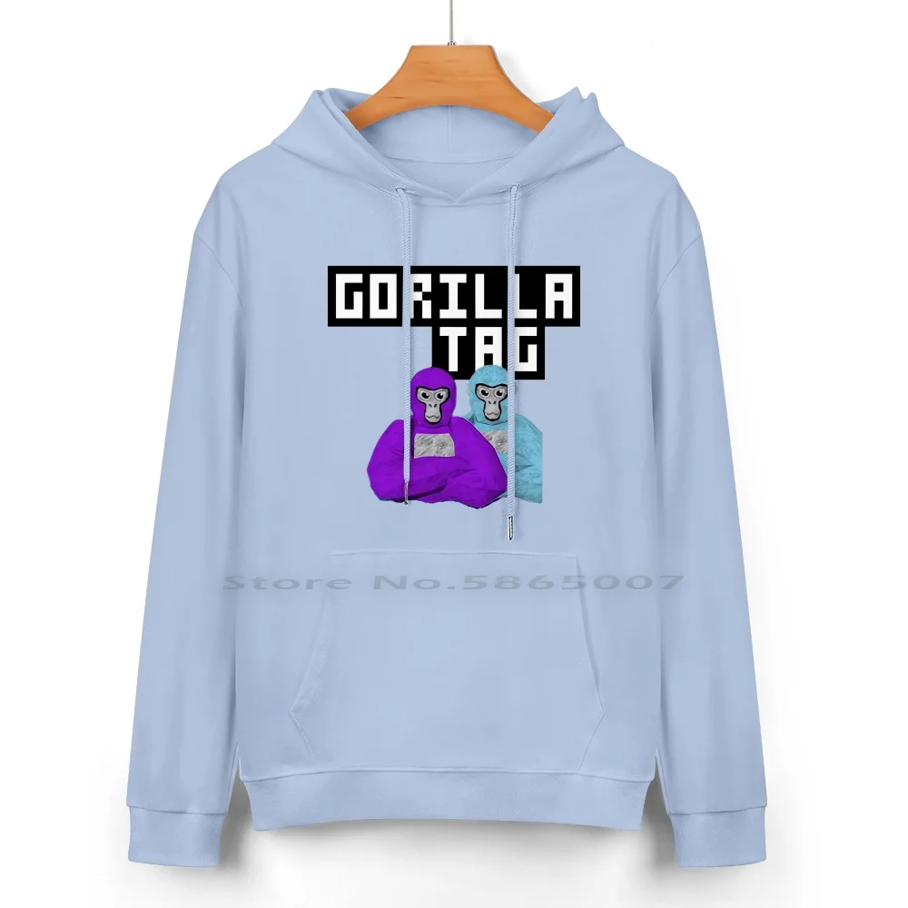 Жетон Gorilla Tag толстовка с капюшоном из чистого хлопка 2 обезьянами 24 цвета тег Oculus