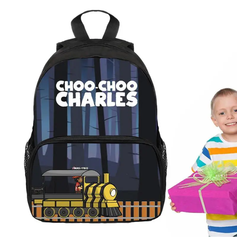 

Creative Children Backpack Cartoon Choo-Choo Charles Stereo School Backpack Toddler Baby Boy Girl Backpack Kid Schoolbag