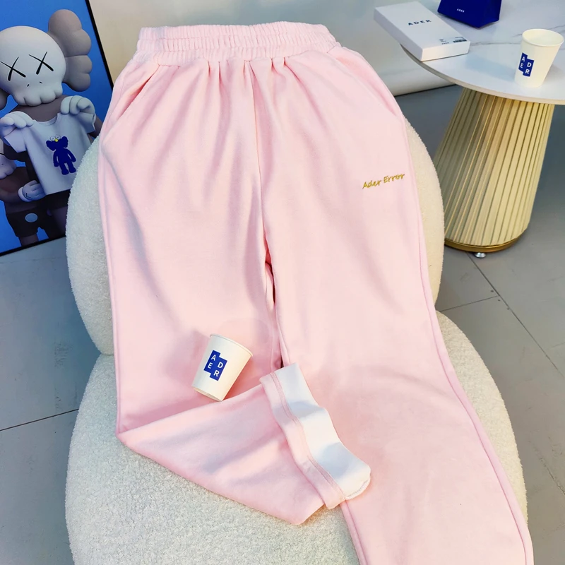 Kodak Trousers Daily Casual Comfort Sweatpants High Quality Letter Embroidery Drawstring Wide-leg Pants Women's Clothing