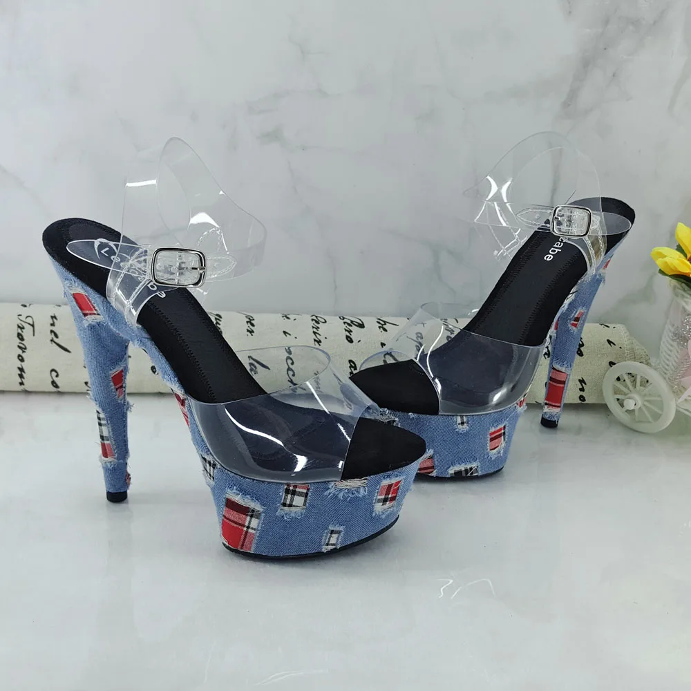 Leecabe 15CM/6Inch Women's Platform exotic party High Heels Shoes Pole Dancing Shoes