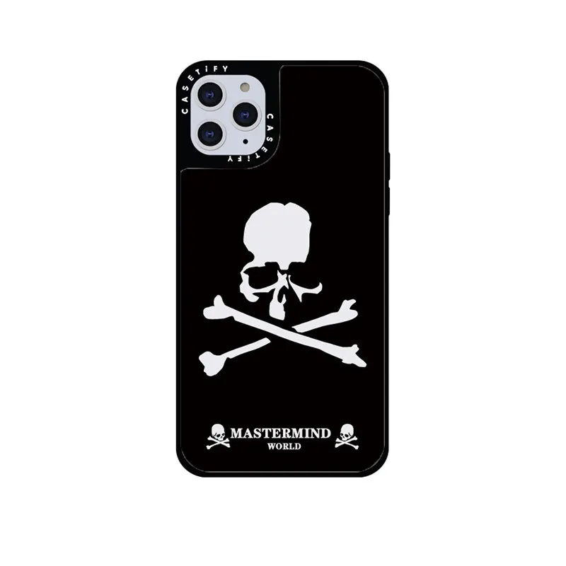 

Зеркальный чехол CASETIFY с черепом для IPhone 11 12 13 14ProMax 11 12 13 14Pro XsMax XR XS 6S 7 8 SE 7P 8P 14Plus, задняя крышка D0605