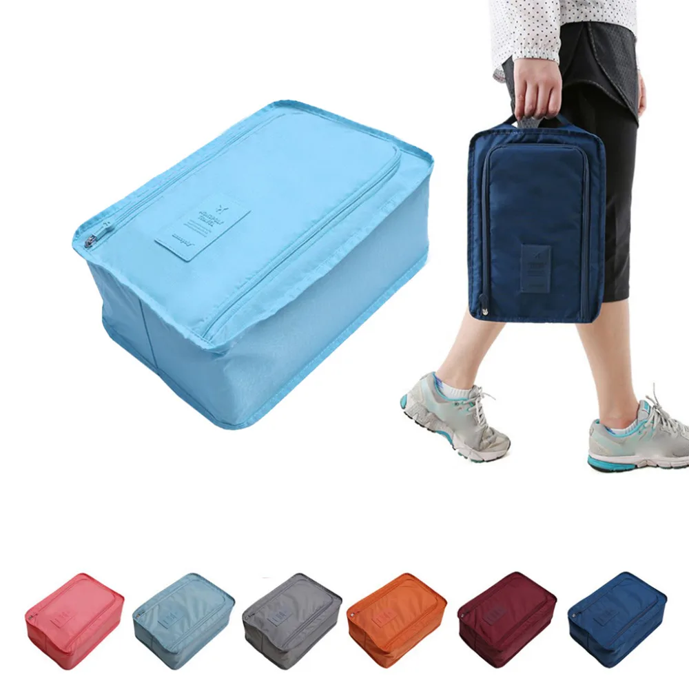 

Convenient Travel Storage Bag Nylon 6 Colors Portable Organizer Bags Shoe Sorting Pouch Hot Sale