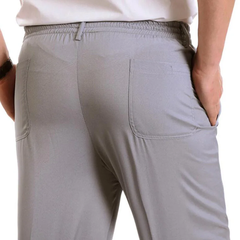

Plus size Big 8XL 9XL 10XL pants summer man casual home pants Stretch loose pants Elastic waist thin Trouser