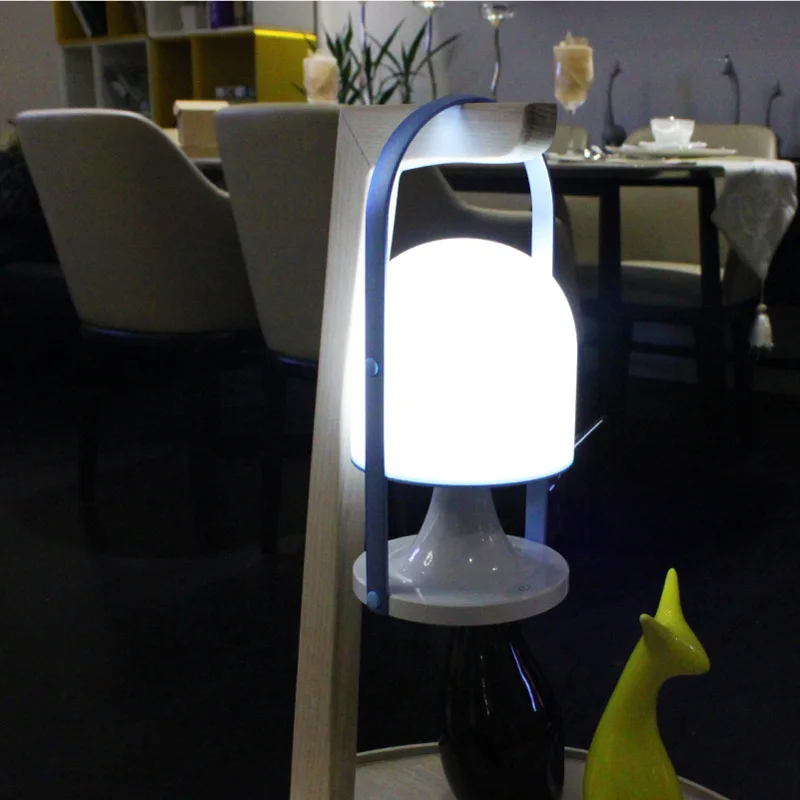 

Music LED Night Light Rechargeable Dimmable Table Lamp with Handle Rope for Kids Children's Room Stair