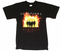 scorpions flame band humanity hour i tour black t shirt new kelseyville
