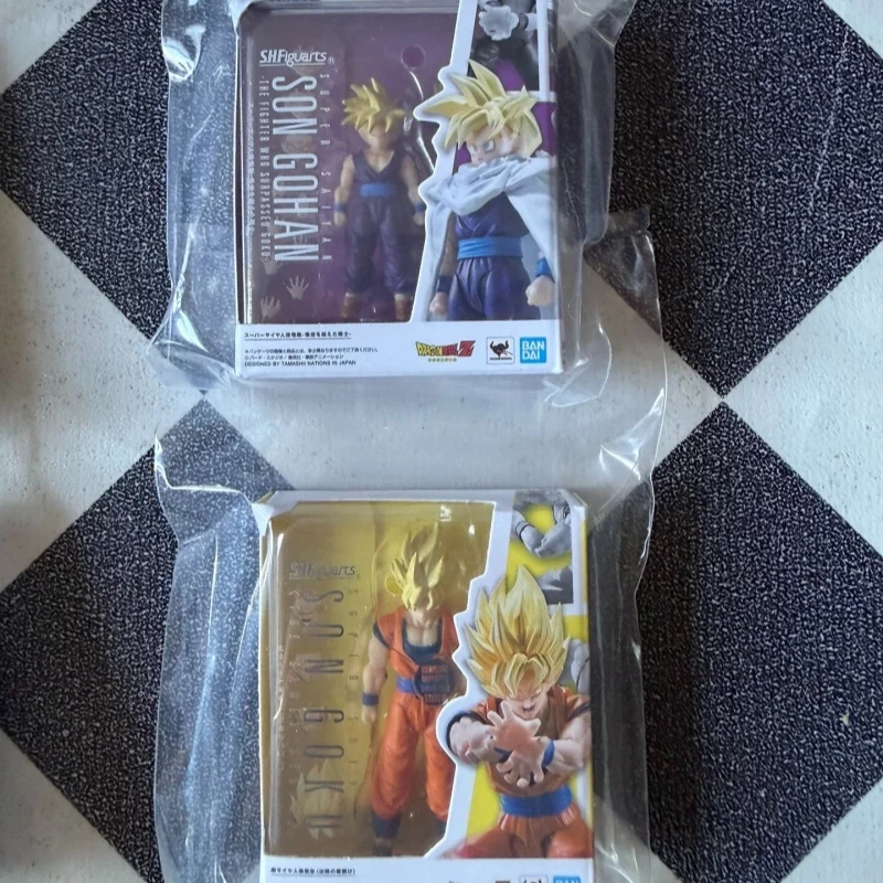 Фото Bandai Dragon Ball S.H.Figuarts Миниатюрная коллекция Son Goku Vegeta Gohan Future Trunks Ssj Аниме Фигурки Коллекционная игрушка в подарок №3