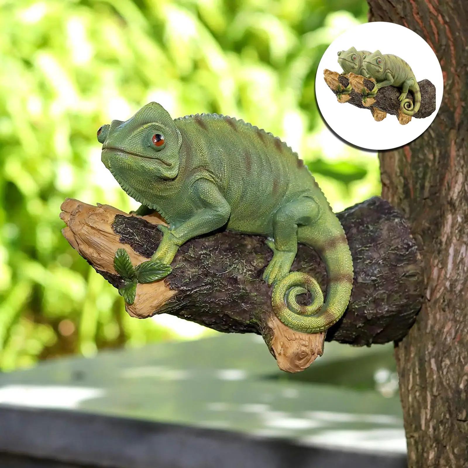 

2x Resin Figurine Sculpture Figure Statue Indoor And Outdoor Decoration