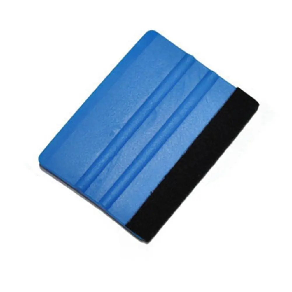 

1 шт. 10x7 см автомобильный Стайлинг, виниловое углеродное волокно, средство для удаления окон и льда, мойка автомобиля, скребок с фетром, фотоп...