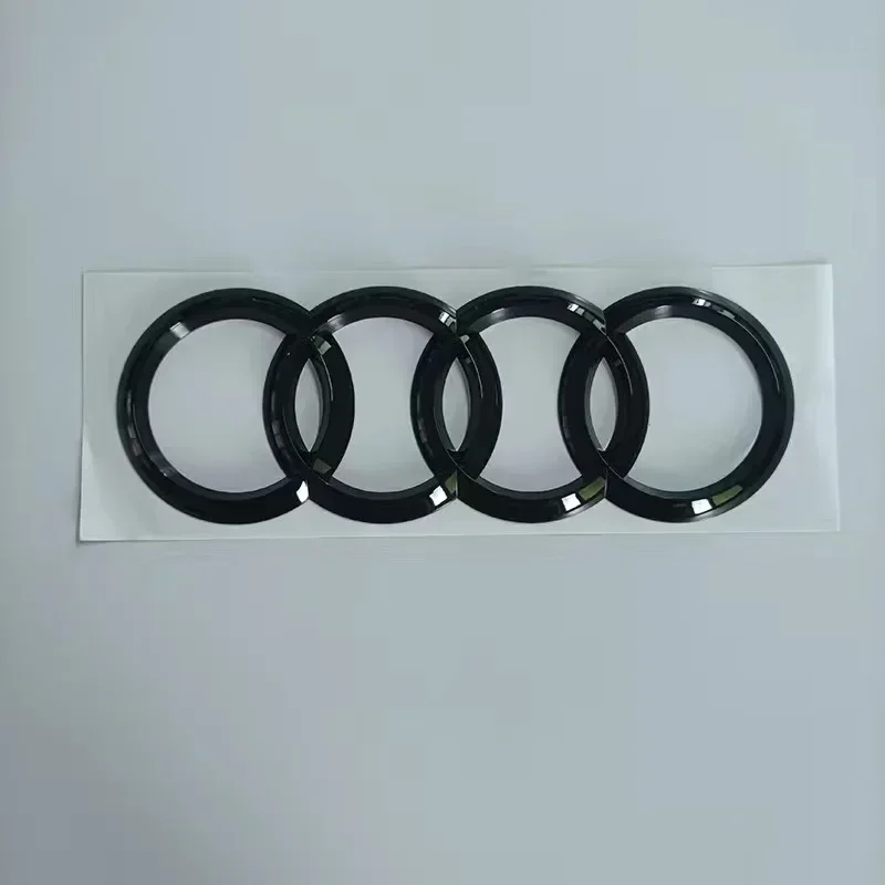 

AUDI S3 2010-2020 4 кольца логотип ABS черный автомобильный капот передняя решетка эмблема задний багажник значок наклейка S3 эмблема Audi спортивная наклейка