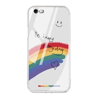 clear rainbow camera protection phone case for iphone 13 12 11 pro max xr x xs max 6 7 8 plus shockproof bumper cover