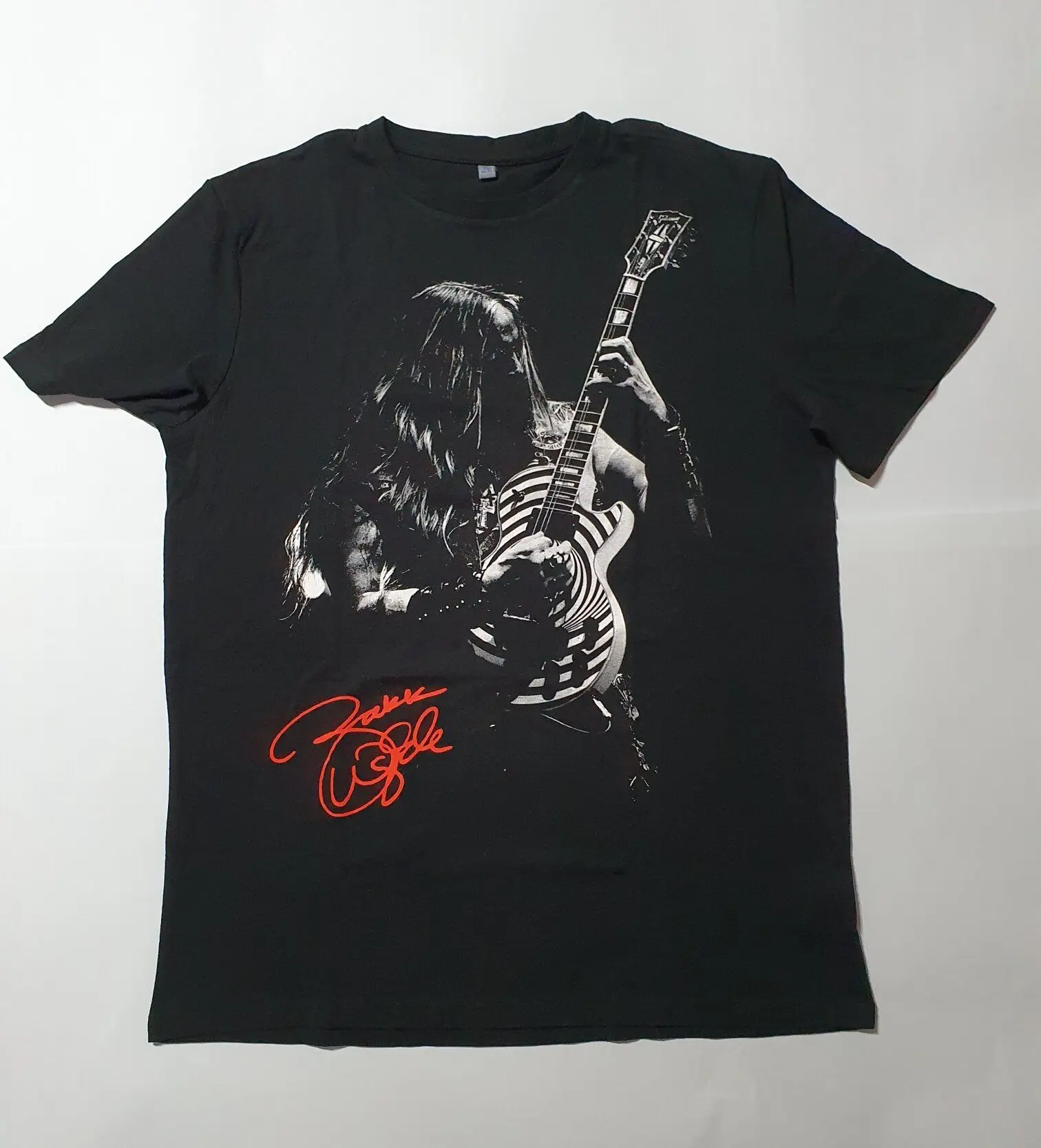 Черная футболка с принтом Zakk Wylde