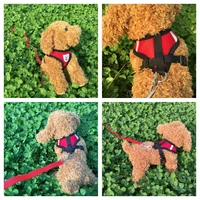 dog leash chest strap pet suit hand holding rope chest back breathable mesh harness puppy harness vest reflective pet supplies
