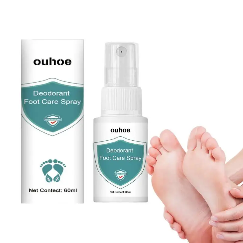 

60ml Natural Deodorant Foot Spray Foot Sweat Odor Remover Stinky Feet Skin Care Foot Deodorant Supplies Antiitching Spray
