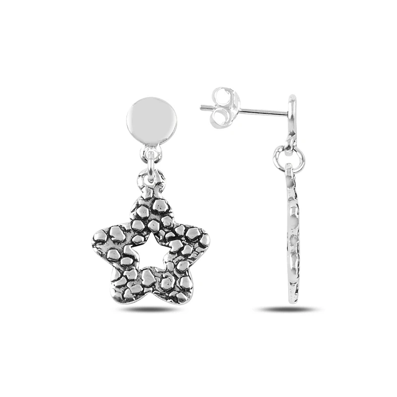 

Серебро 925 пробы висячие серьги-ромашки