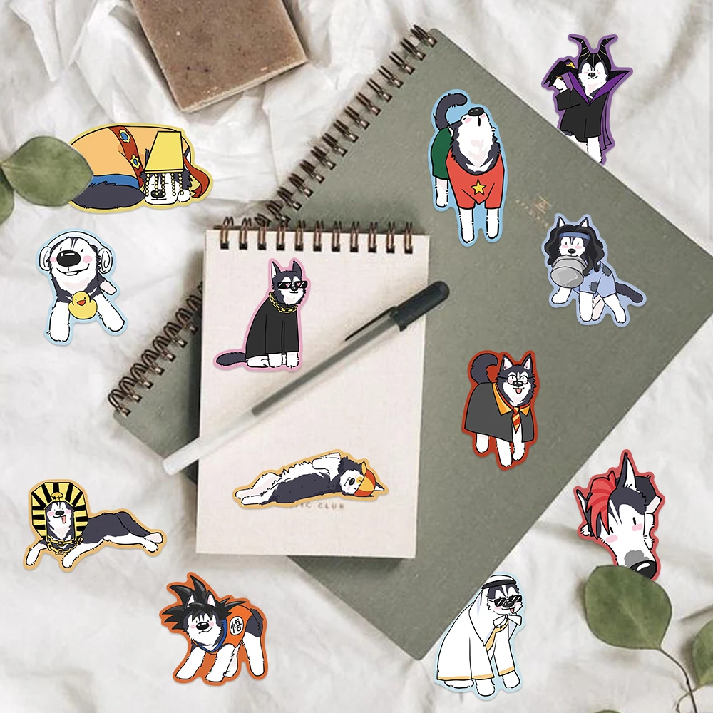 Наклейки с изображением животных и собак 50 шт.