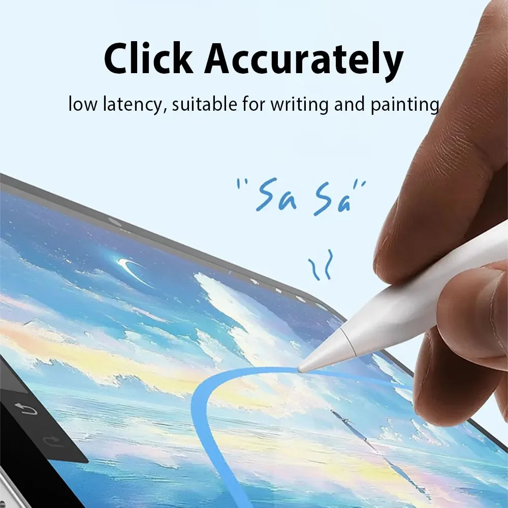 Фото Стилус для Apple Pencil для iPad Air 11 M2 M3 M4 A16 11-го поколения, Pro 12.9 13 M5, Air 6 5 4 10-го 9-го поколения, Mini 7 10.2, аксессуары №5