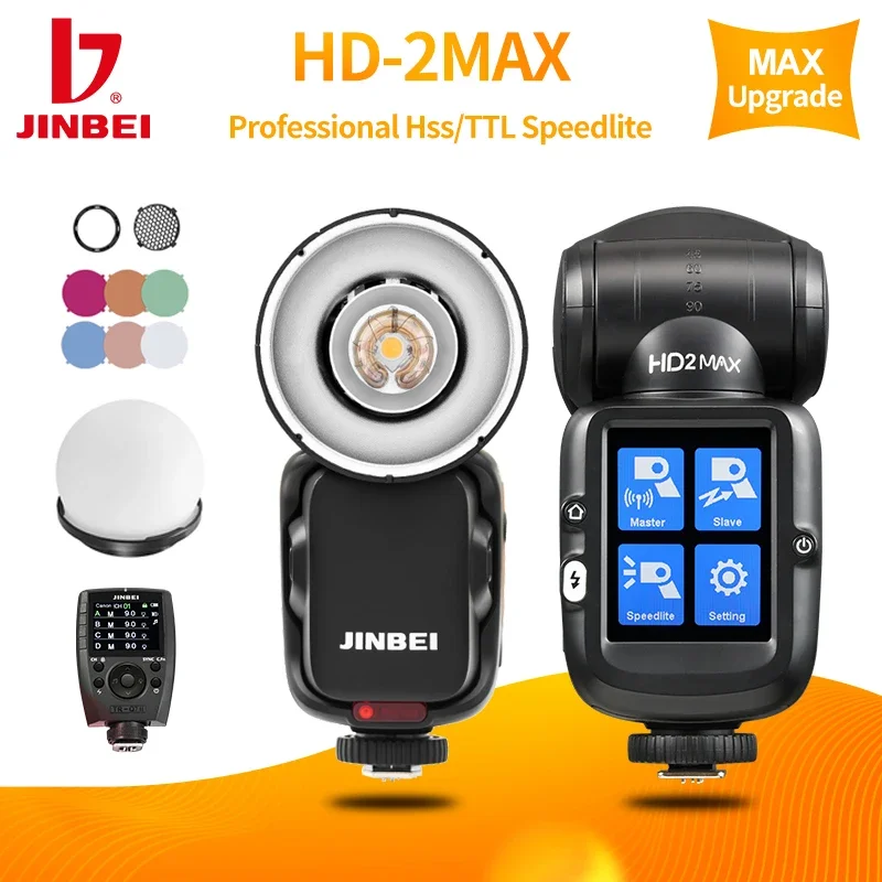 

JINBEI HD2MAX Kit TTL 1/8000s HSS Lithium Battery Speedlite Camera Flash For Canon Nikon Sony Fuji Olympus Pentax Panasonic