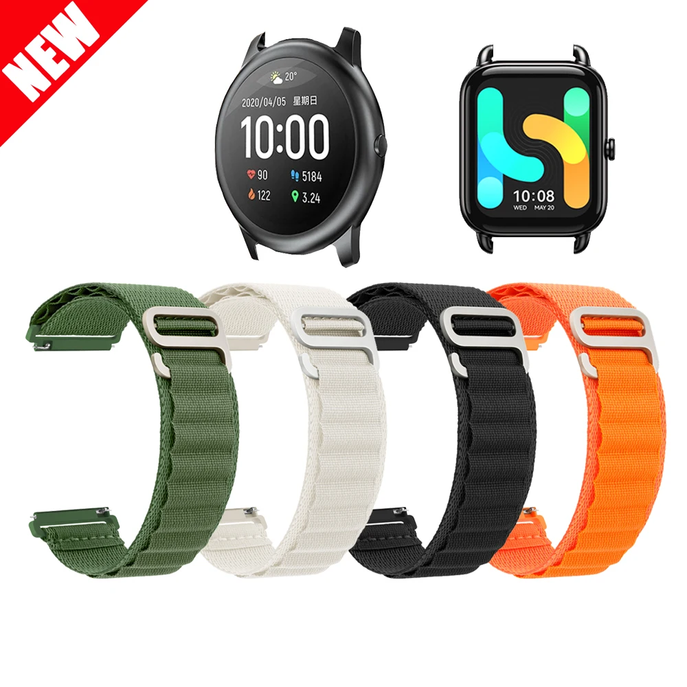 

20mm 22mm Nylon Strap For Haylou RS4 Plus/RS4 LS12/Ls02 Band Sport Bracelet For Haylou RS3 LS04/RT LS05S/GST/RT2 LS10 Correa