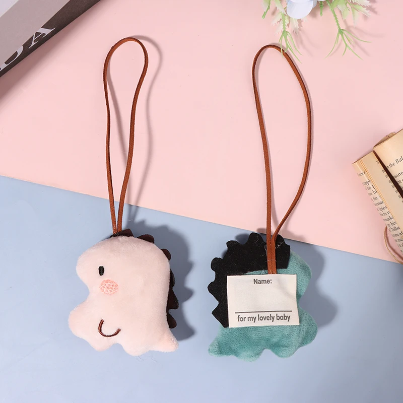 Милый динозавр наклейка с именем кулон мультяшное животное плюшевая кукла