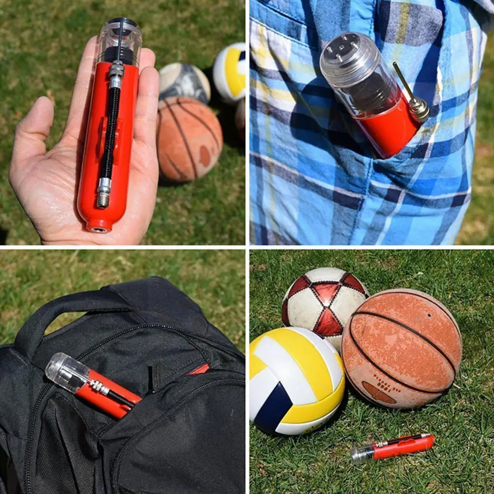 

Mini Ball Pump Bicycle Hand Air Pump Tire Inflator Basketball Cycling Volleyball With Football Bike Pump MTB Needle Pump Ro Y7W3
